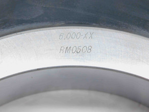 6.0000 CLASS XX MASTER PLAIN BORE RING GAGE ONSIZE 6.0 152.400 mm 6.000 CHECK - NS4693CZ5