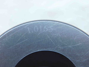 1.0165 CLASS X MASTER PLAIN BORE RING GAGE 1.0156 +.0009 UNDERSIZE 1 1/64 26 mm - JG1900CZ5