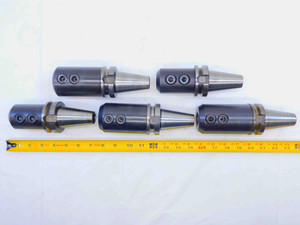5pc LOT OF BT40 1" I.D. SOLID END MILL TOOL HOLDER 1.0 4" TO 5" PROJECTION - NS4793LVR