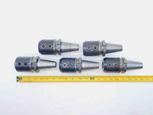 5pc LOT OF BT40 1" ID SOLID END MILL TOOL HOLDER 1.0 BT40-WE1-85N 3 3/8 PROJ. - NS4794LVR