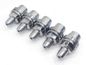 5pc LOT OF HSK63A 10mm ID HYDRAULIC CHUCK TOOL HOLDERS 3 1/4" PROJECTION 10.0 - NS4801LVR