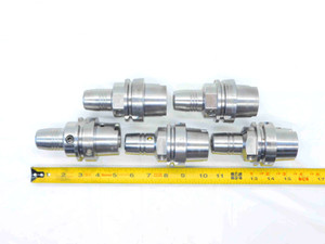 5pc LOT OF HSK63A 12mm ID HYDRAULIC CHUCK TOOL HOLDER SCHUNK GUHRING 3 3/8 PROJ. - NS4802LVR