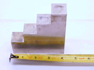 1 - 4" STEP CALIBRATION GAGE BLOCK .5" SIZES STEEL MIC CALIBRATION STANDARD - NS4865DG5