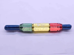 M10 X 1.25 6H METRIC VERMONT THREAD PLUG GAGE 10 GO NO GO P.D.'S = 9.188 & 9.348 - DW39756AG6