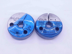1/2 13 NC 2 THREAD RING GAGES .5 .50 .500 GO NO GO P.D.'S = .4500 & .4448 UNC-2 - MT0134BU