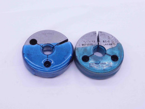 1/2 13 NC 2 THREAD RING GAGES .5 .50 .500 GO NO GO P.D.'S = .4500 & .4448 UNC-2 - MT0134BU