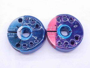 1/2 13 NC 2 THREAD RING GAGES .5 .50 .500 GO NO GO P.D.'S = .4500 & .4448 UNC-2 - MT0134BU