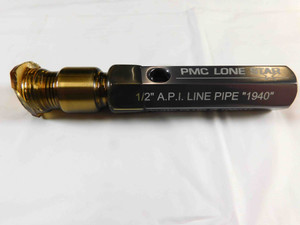 NEW 1/2 14 LINE PIPE API 5B THREAD PLUG GAGE .5 .50 .500 LP LP1/2 1940 USA MADE - JF4019PMC