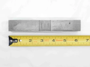STARRETT WEBBER 6" STEEL RECTANGULAR GAGE BLOCK U7J041 CALIBRATAION INSPECTION - JG3057DG5
