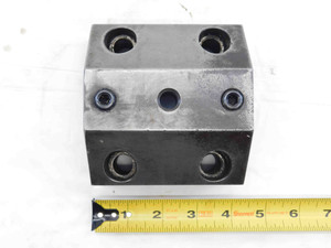 1 3/4 ID BORING BAR LATHE TURRET TOOL HOLDER BLOCK 45mm X 80mm BOLT PATTERN 1.75 - JG3174CE5