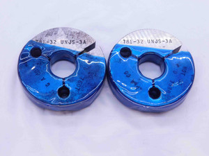 .781 32 UNJS 3A N04 LOCKNUT THREAD RING GAGES GO NO GO = .7607 .7580 25/32 N 04 - DW40102AS6