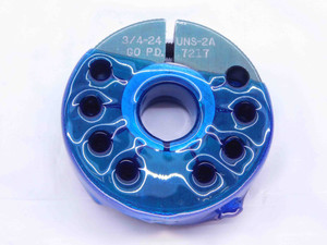 3/4 24 UNS 2A THREAD RING GAGE .75 .750 .7500 GO ONLY P.D. = .7217 INSPECTION - DW40148DH5