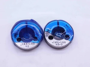 .065 100 NS 2 THREAD RING GAGES .0650 GO NO GO P.D.'S = .0585 & .0569 CHECK - DW40156OB6