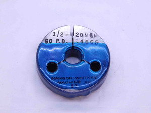1/2 20 NF SPECIAL THREAD RING GAGE .5 .50 .500 GO ONLY P.D. = .4665 UNF 3A CHECK - DW40206AD6