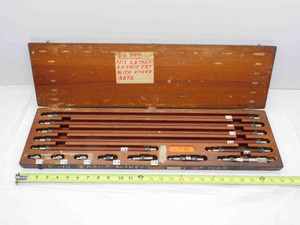 BROWN & SHARPE 6" TO 120" TUBULAR INSIDE MICROMETER FULL SET MIC 10' USA MADE