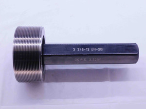 3 3/8 12 UN 2B THREAD PLUG GAGE 3.375 3.3750 GO ONLY P.D. = 3.3209 2B OR 3B - DW40222AQ6