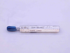 8 32 UNC SPECIAL THREAD PLUG GAGE #8 .164 GO ONLY P.D. = .1440 2B OR 3B CHECK - DW40271OB6