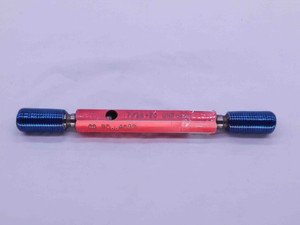 CERTIFIED 7/16 20 UNF 2A SET THREAD PLUG GAGE .4375 GO NO GO PDS= .4037 & .3995 - DW40288TLC