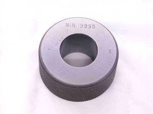 .9995 CLASS X MASTER PLAIN BORE RING GAGE 1.0000 -.0005 UNDERSIZE 1.0 25.387 mm - JJ0201CZ5