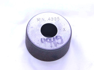 .4995 CLASS X MASTER PLAIN BORE RING GAGE .5000 -.0005 UNDERSIZE 1/2 12.687 mm - JJ0227DH5