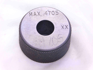 .4705 CLASS XX MASTER PLAIN BORE RING GAGE .4688 +.0017 OVERSIZE 15/32 12 mm - JJ0246DH5