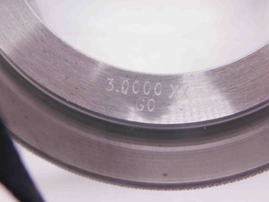3.0000 CLASS XX MASTER PLAIN BORE RING GAGE ONSIZE 3.0 76.200 mm 3.000 SETTING - JJ0268AG6