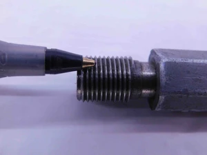 1/8 27 NPS PIPE THREAD PLUG GAGE .125 .1250 GO ONLY P.D. = .3748 2B NPSM - DW40294AE6