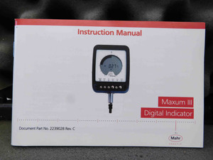 MAHR FEDERAL No.2033119 3" ELECTRONIC BORE GAGE MAXUM 3 W/ 2" & 4" EXTENSIONS