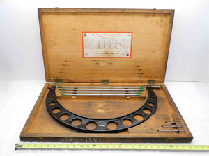 STARRETT No.224 INTERCHANGEABLE ANVIL OUTSIDE MICROMETER SET 16" - 20" RANGE MIC
