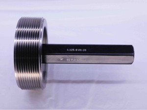 4 5/8 8 UN 2B THREAD PLUG GAGE 4.625 4.6250 GO ONLY P.D. = 4.5438 2B OR 3B CHECK - DW40337AQ6