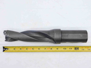 KOMET ? 2" O.D. 13" OAL COOLANT THRU INDEXABLE INSERT DRILL 2" SHANK 2 FLUTE 2.0 - JG3509AT6