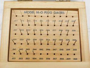 MEYER GAGE CO. INCOMPLETE PIN PLUG GAGE SET .011 TO .060" RANGE 36pc M-0 PLUS - BR12360CZ5