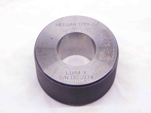 1.1654 CL X MASTER PLAIN BORE RING GAGE 1.1563 +.0091 OVERSIZE 1 5/32 29.601 mm - NS5489AU6