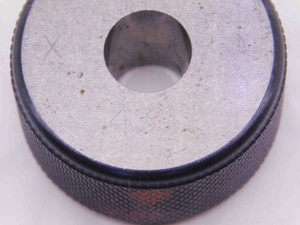 .4340 CLASS X MASTER PLAIN BORE RING GAGE .4375 -.0035 UNDERSIZE 7/16 11 mm .434 - NS5763AU6