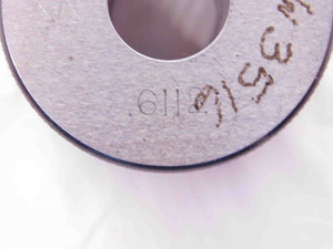 .6112 CLASS X MASTER PLAIN BORE RING GAGE .6094 +.0018 UNDERSIZE 39/64 15.524 mm - NS5750AU6