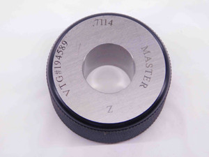 .7114 CLASS Z MASTER PLAIN BORE RING GAGE .7188 -.0074 UNDERSIZE 23/32 18 mm - NS5752AU6