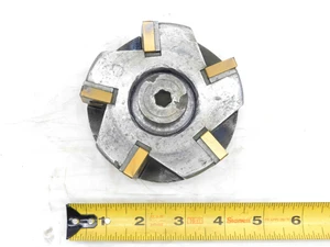 3" O.D. FACE MILL 1 1/4 PILOT 1/2 KEY HOLDS 5 INSERTS CNMG 64 3.0 INDEXABLE - JG3588CE5