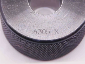 .6305 CLASS X MASTER PLAIN BORE RING GAGE .6250 +.0055 OVERSIZE 5/8 16 mm - NS5786AU6