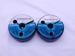 5/16 18 UNC 2A LEFT HAND THREAD RING GAGES .3125 GO NO GO P.D.'S = .2752 & .2712 - DW40436AX6