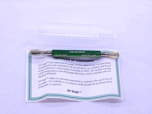 NEW 2 56 UNC 2B STI HELICOIL THREAD PLUG GAGE #2 .086 GO NO GO = .0976 & .0996 - DW40467GFG