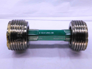 NEW 3 1/2 4 UNC 3B THREAD PLUG GAGE 3.5 4. GO NO GO P.D.'S = 3.3376 & 3.3438 - DW40473GFG