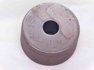 .3750 CLASS XX MASTER PLAIN BORE RING GAGE ONSIZE 3/8 9.525 mm .375 INSPECTION - JJ0647AS6