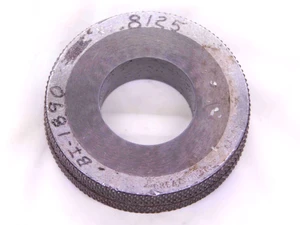 .8125 CL X CARBIDE MASTER PLAIN BORE RING GAGE ONSIZE 13/16 20.638 SETTING CHECK - JJ0667AS6