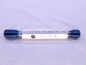1/2 20 UNF 2B STI HELICOIL THREAD PLUG GAGE .5 GO NO GO P.D.'S = .5325 & .5371 - DW40492SLW