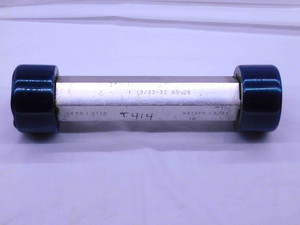 1 19/32 32 UNS 2B THREAD PLUG GAGE 1.5937 GO NO GO P.D.'S = 1.5735 & 1.5787 - DW40494SLW
