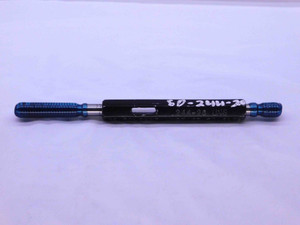 .244 20 UNS LONG GO THREAD PLUG GAGE .2440 GO NO GO P.D.'S = .2117 & .2151 - DW40497SLW