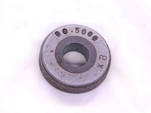 .5000 CL X MASTER PLAIN BORE RING GAGE ONSIZE 1/2 12.700 mm .500 SETTING CHECK - JJ0686AS6