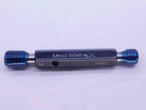 5/8 11 UNC 2B LEFT HAND THREAD PLUG GAGE .625 GO NO GO P.D.'S = .5660 & .5732 - DW40510SLW