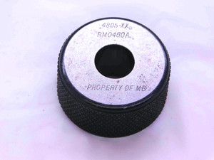 .4805 CLASS XX MASTER PLAIN BORE RING GAGE .4844 -.0039 OVERSIZE 31/64 12.205 mm - JJ0767CZ5