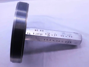 5 15/16 16 UN 2B SPECIAL THREAD PLUG GAGE 5.9375 NO GO ONLY P.D. = 5.9030 CHECK - DW40560SLW